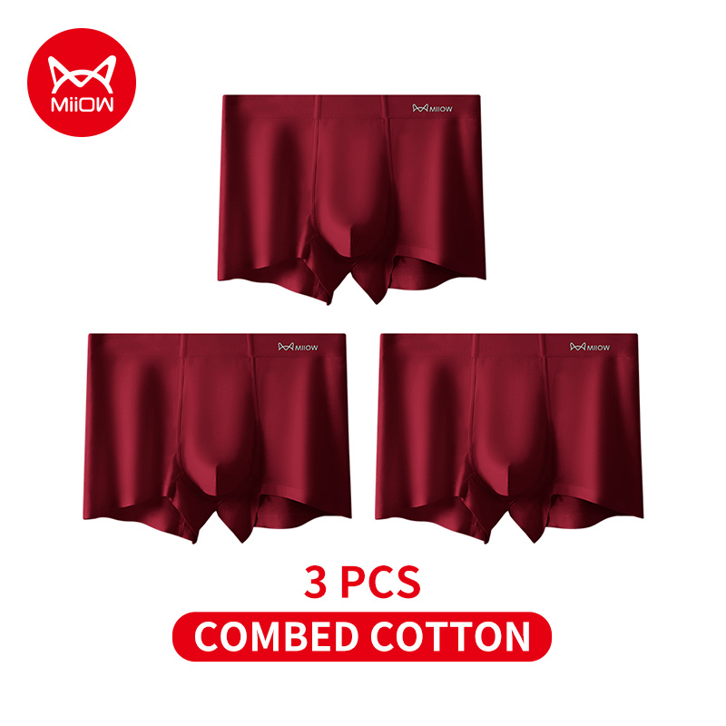 Winter Under Clothing - MiiOW 3Pcs 가을 겨울 코튼 남성