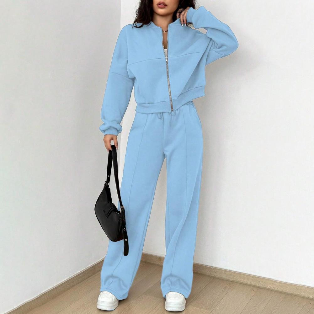 Winter Clothing Sale - 패션 투피스 여성용 흰색 스포츠 슈트