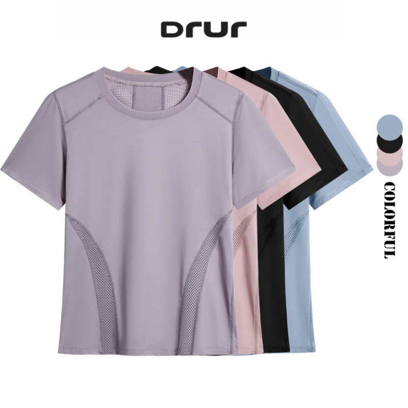 Winter Clothing Factory Outlet - DRUR 여름 경량 러닝 티셔츠 여성용