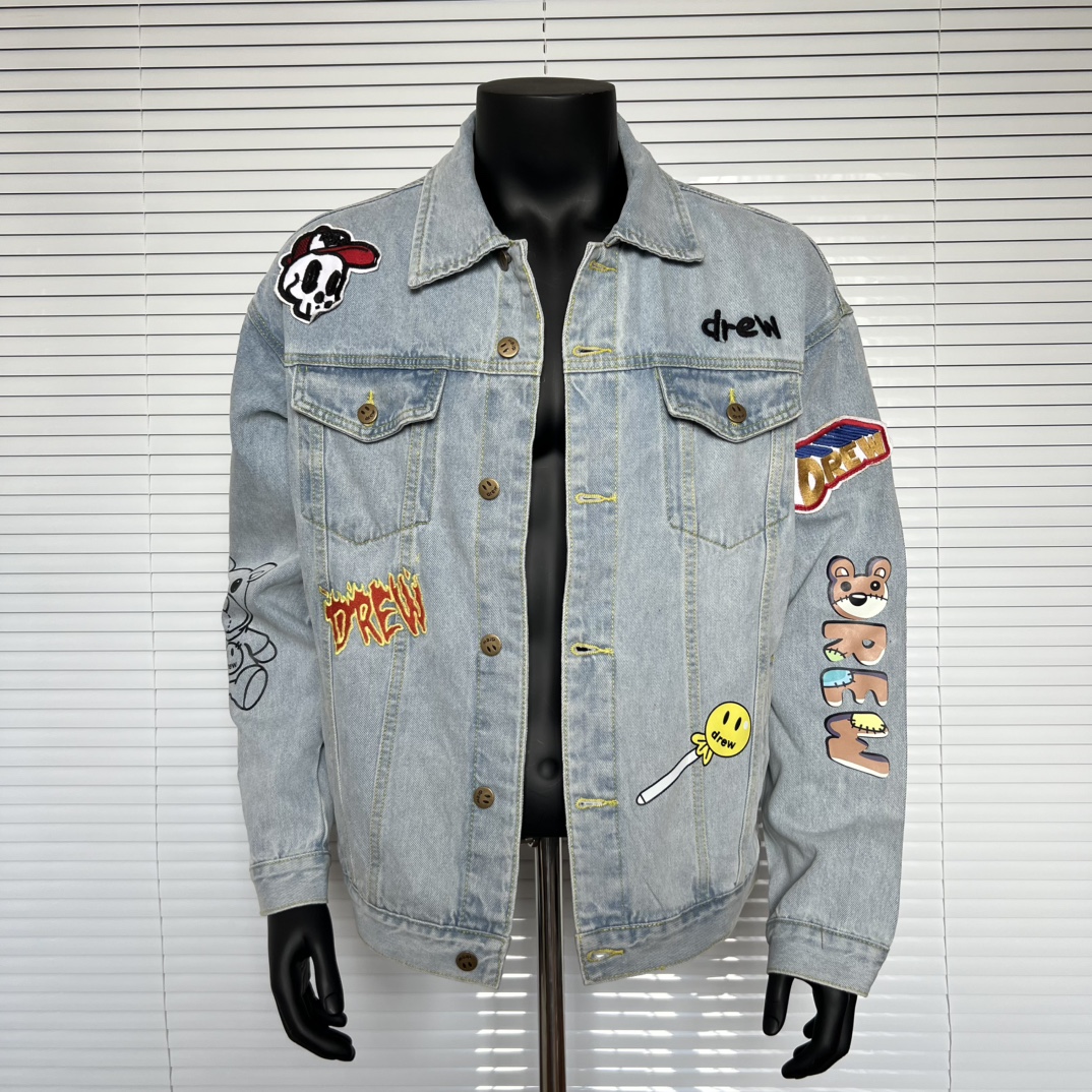Winter Clothing Logos - Drew House 스마일 프린팅 로고 남성