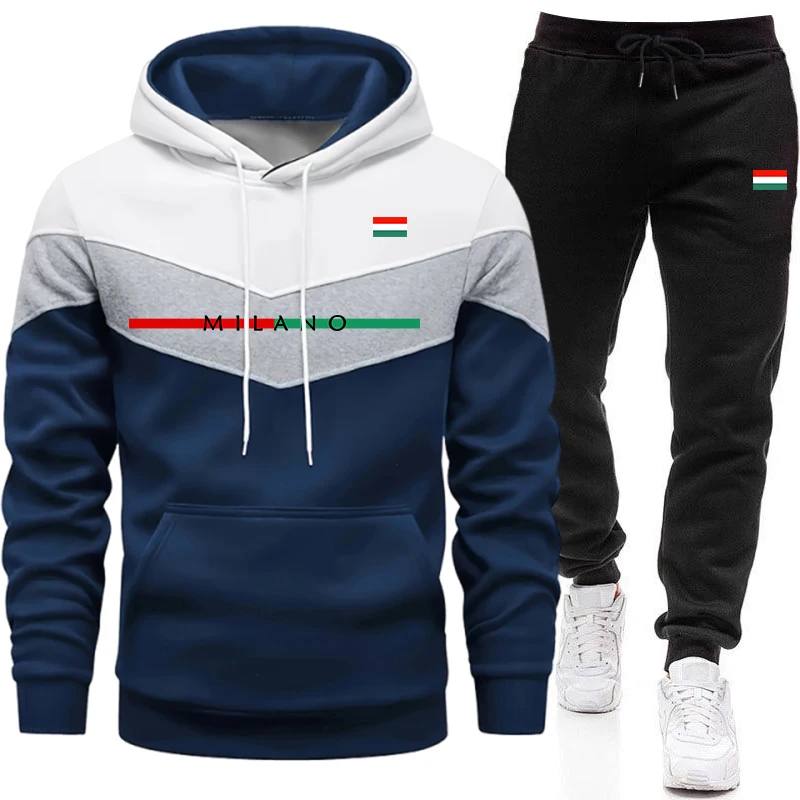 Winter Clothing Equipment - 남성용 고품질 트랙슈트 캐주얼 3색 스플라이스