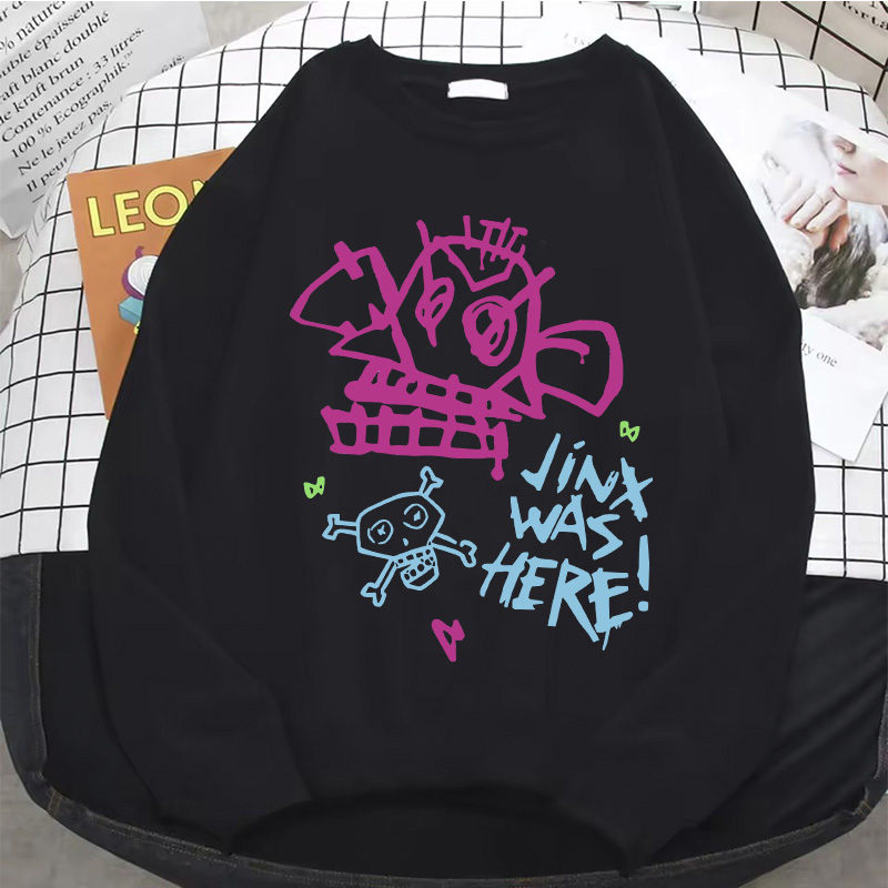 Jinx Arcane 여성용 인기 애니메이션 후디, 풀 - Winter Under Clothing 리뷰 및 가격