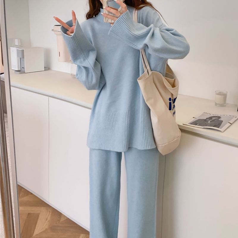 2025년 가을 겨울 신상 여성용 스플릿 스웨터 세트, - Winter Clothing Sale 리뷰 및 가격