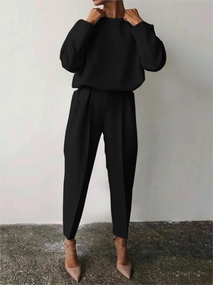 가을 겨울 새로운 여성 의류 솔리드 컬러 캐주얼 느슨한 - Winter Clothing Sale 리뷰 및 가격
