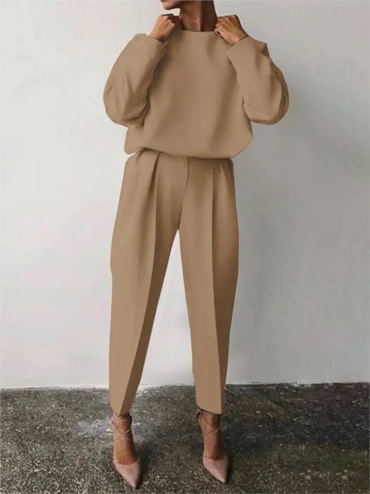 가을 겨울 새로운 여성 의류 솔리드 컬러 캐주얼 느슨한 - Winter Clothing Sale 리뷰 및 가격