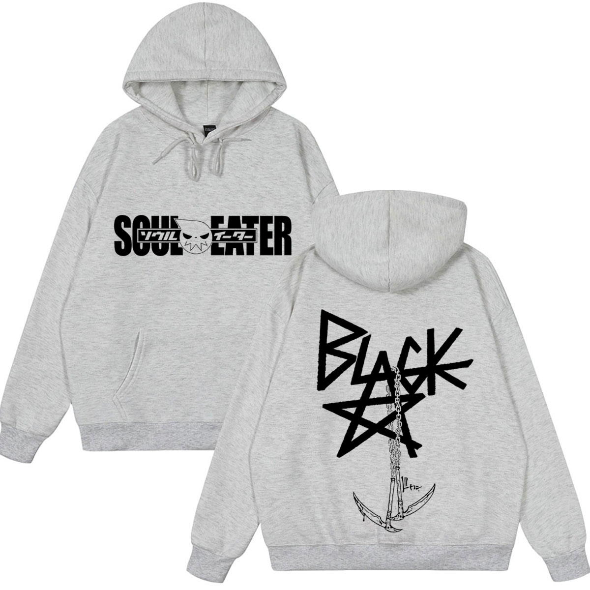 일본 애니메이션 소울 이터 로고 재미있는 후드티 남성  - Winter Clothing Logos 리뷰 및 가격