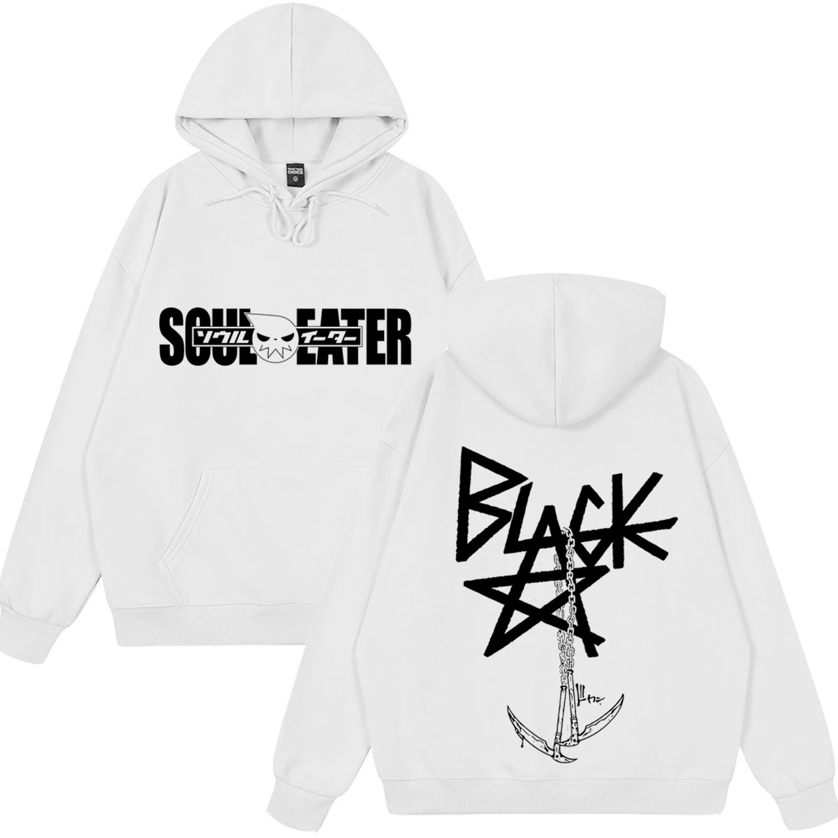 일본 애니메이션 소울 이터 로고 재미있는 후드티 남성  - Winter Clothing Logos 리뷰 및 가격