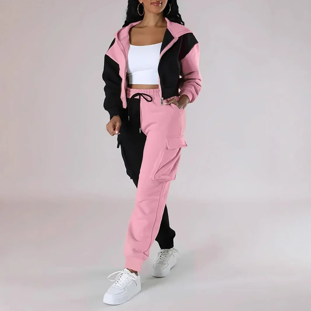 여성 느슨한 가을 겨울 두 조각 정장 매칭 세트 까마귀 - Winter Clothing Sale 리뷰 및 가격