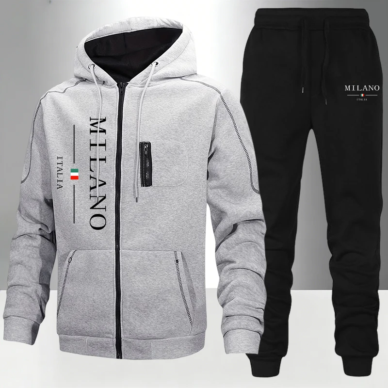 이탈리아 패션 남성 세트/코트/바지 가을 겨울 데일리  - Winter Clothing Equipment 리뷰 및 가격