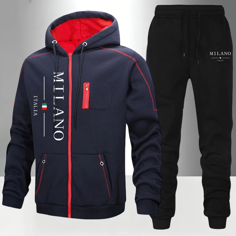 이탈리아 패션 남성 세트/코트/바지 가을 겨울 데일리  - Winter Clothing Equipment 리뷰 및 가격