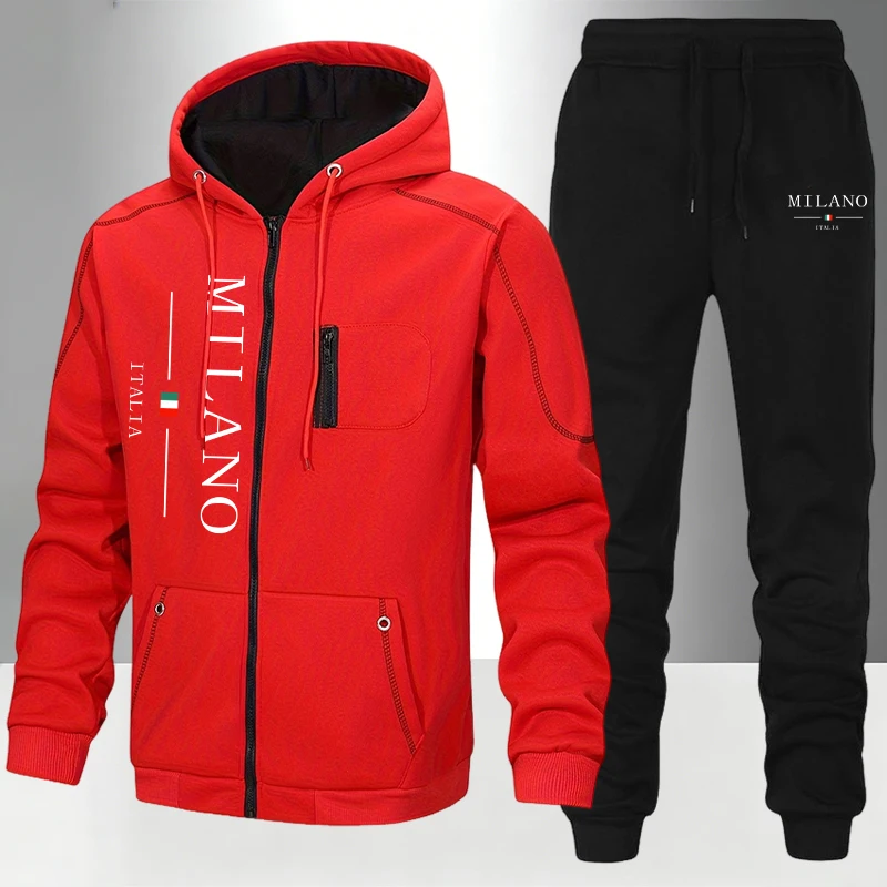 이탈리아 패션 남성 세트/코트/바지 가을 겨울 데일리  - Winter Clothing Equipment 리뷰 및 가격